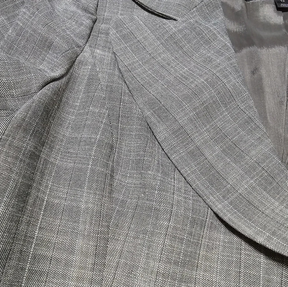 Classiques Entier Atelier Rounded Hem Blazer, Taupe & Beige Plaid, Sz 12, EUC! - Picture 10 of 11